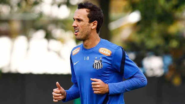 Thaigo Ribeiro treina há uma semana na Vila. (Foto: Divulgação / Santos)